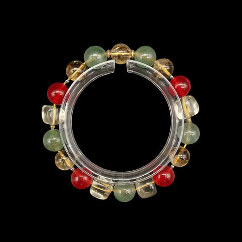 OneCrystal-Zodiac NHE Flow Crystal Beads Series Sagittarius-Vitality Bracelet-*Earth Pulse*