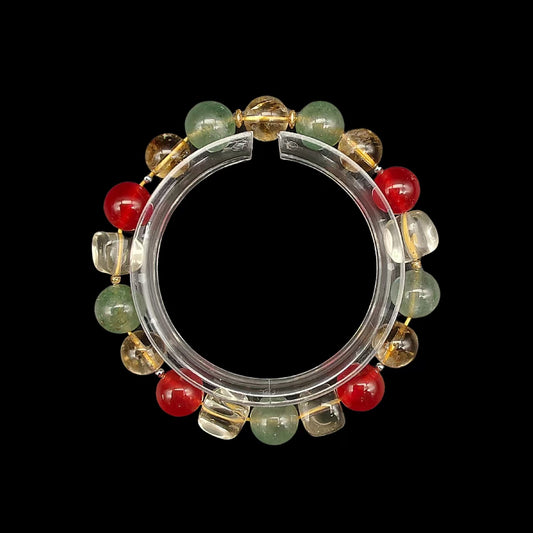 OneCrystal-Zodiac NHE Flow Crystal Beads Series Sagittarius-Vitality Bracelet-*Earth Pulse*