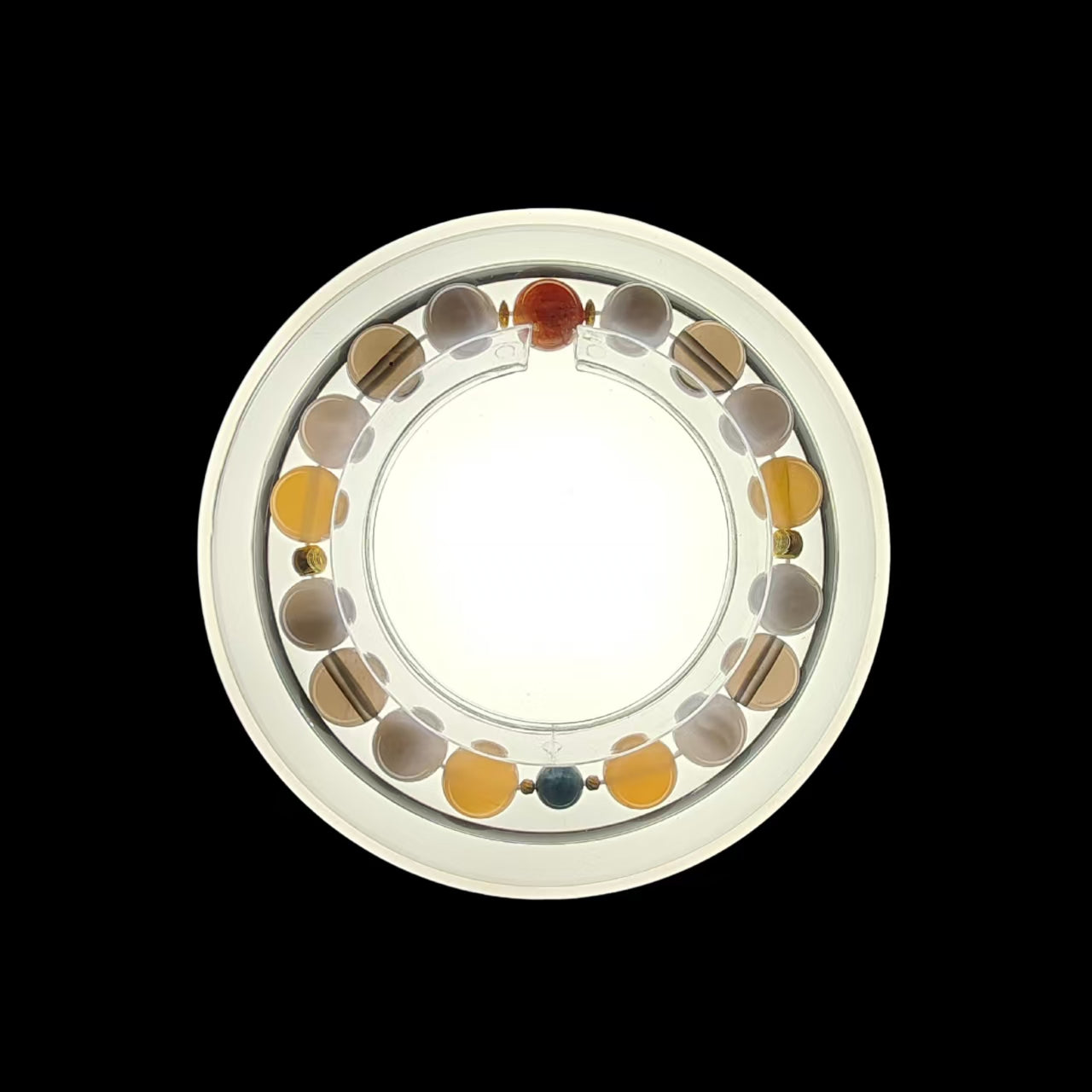 OneCrystal-Zodiac NHE Flow Crystal Beads Series Sagittarius-HeartFire Bracelet-*Eternal Flame*