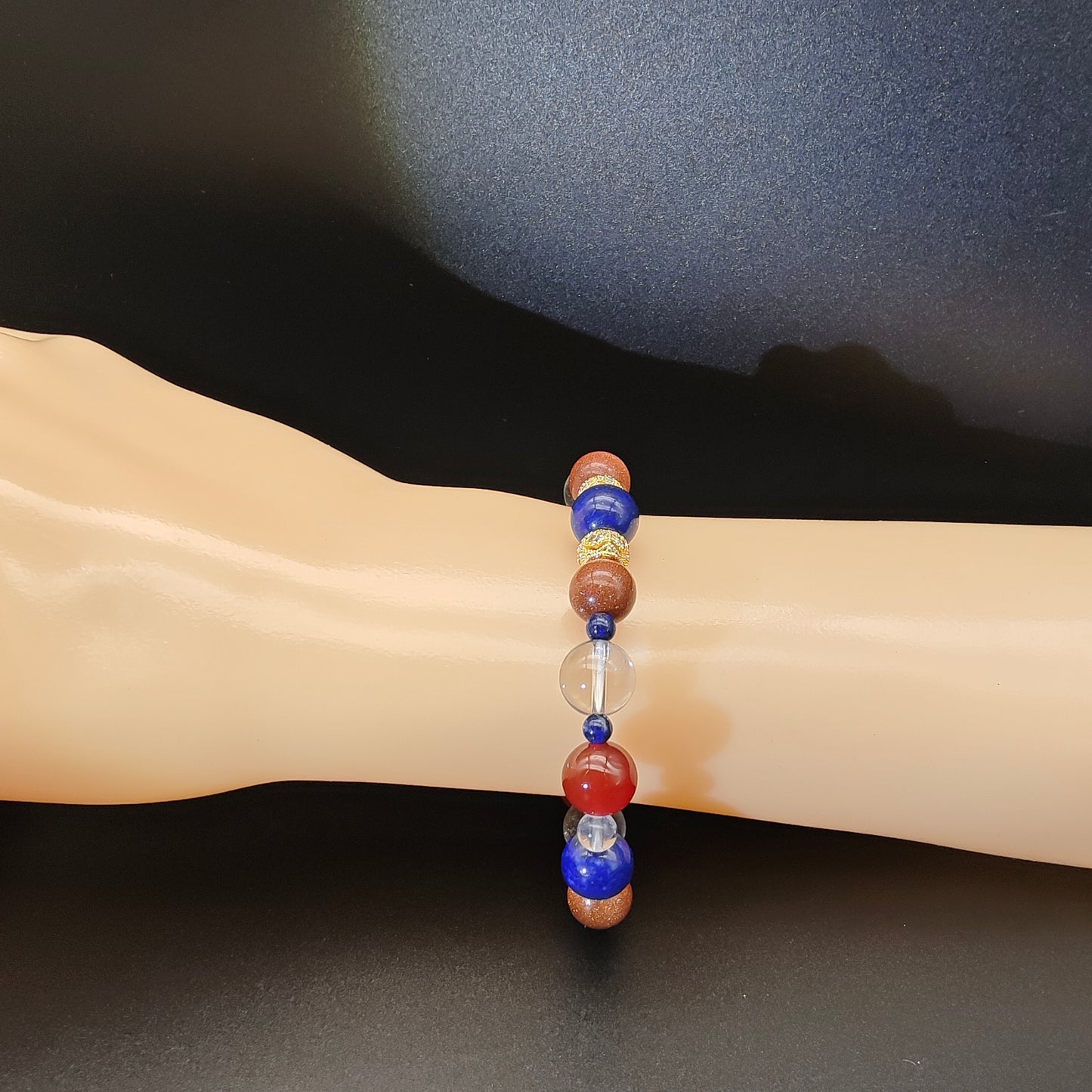 OneCrystal-Zodiac NHE Flow Crystal Beads Series Capricorn-Momentum Bracelet-*Destiny Key*