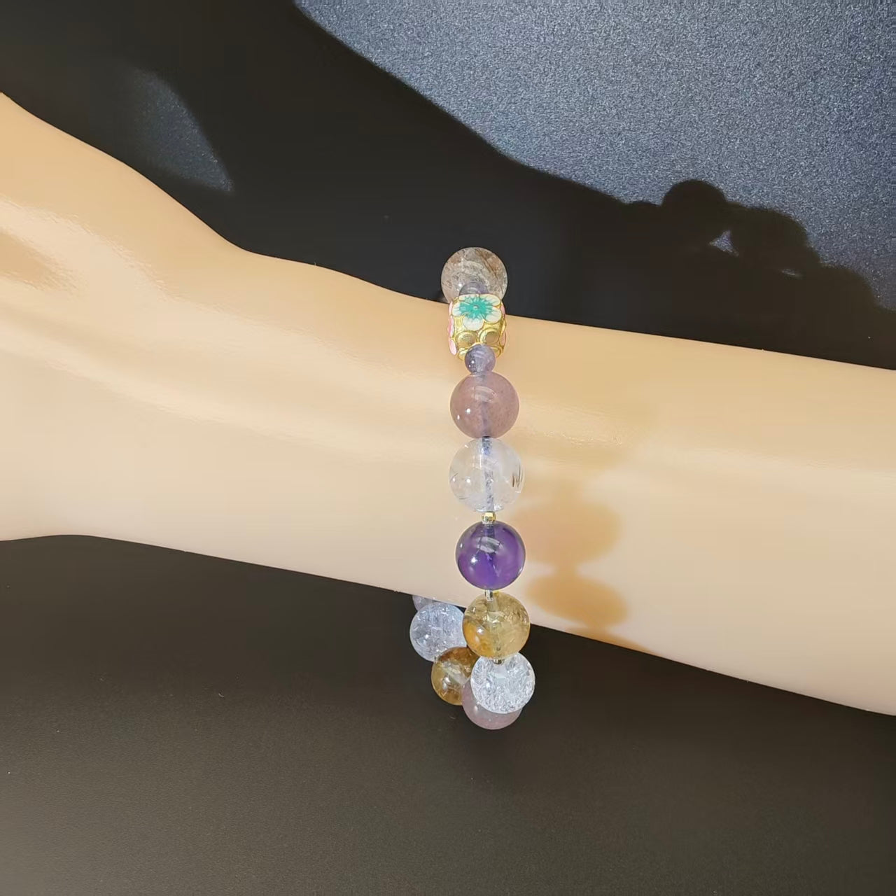 OneCrystal-Zodiac NHE Flow Crystal Beads Series Gemini-Alignment Bracelet-*Celestial Strings*