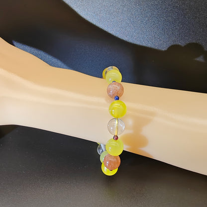 OneCrystal-Zodiac NHE Flow Crystal Beads Series Leo-Momentum Bracelet-*Royal Channel*